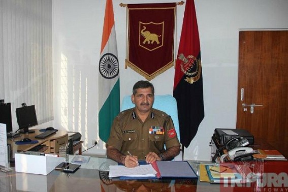 J B Sangwan assumed the charge of IG BSF of Tripura Frontier